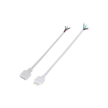 Mannelijke/vrouwelijke connectoren (1 paar) voor een RGB LED strip controller