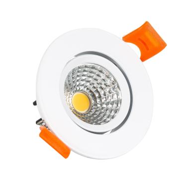 Oczko Downlight LED 5W COB Nastawne Okrągłe Białe Średnica Wycięcia Ø 70 mm CRI92 Expert Color