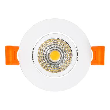 Prodotto da Faretto Downlight LED 5W COB Orientabile Circolare Bianco Foro Ø 70mm CRI92 Expert Color