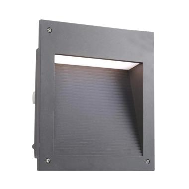 Segnapasso LED a Incasso Micenas Square 20W IP66 Grigio Urbano LEDS-C4 05-9885-Z5-CL