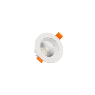White Round 9W (UGR19) Flicker-free COB LED Downlight Ø 90mm Cut-Out