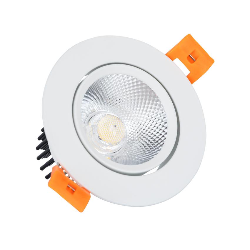 Produkt od Podhledové Bodové LED Svítidlo 7W Výklopné Kruhové Stmívatelné COB  Výřez Ø 70 mm v Bílé 