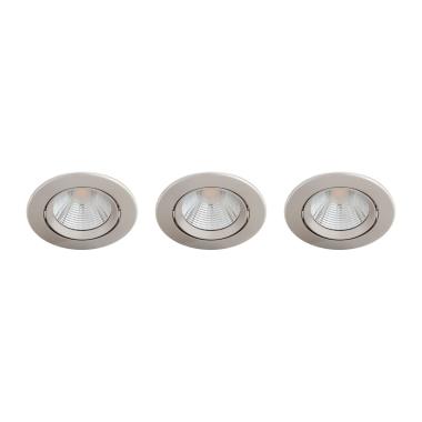 3er Pack LED Downlight Einbaustrahler 5.5W PHILIPS Sparkle Dimmbar Schnitt Ø 70 mm