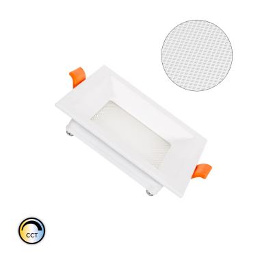 Pannello Downlight LED 7W Quadrata CCT Microprismatica LIFUD Foro 75x75 mm