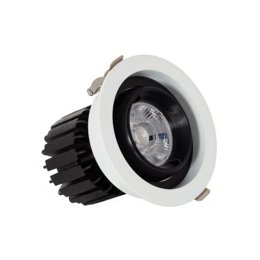 Spot LED Downlight COB Rond Orientable 360º (UGR19) High Lumen Expert Color No Flicker CRI90 12W Coupe Ø 100mm