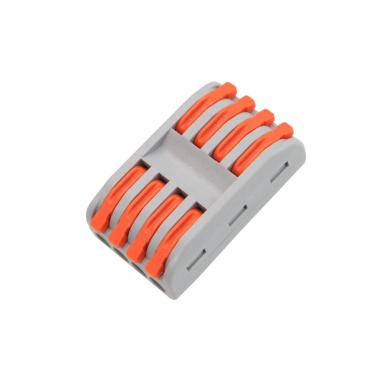 Produkt von 10 Pack Schnellverbinder 4 Eingänge und 4 Ausgänge SPL-4 zum Spleißen von Elektrokabeln mit 0,08–4 mm² 