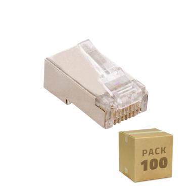 Balení 100ks RJ45 FTP Pancéřované