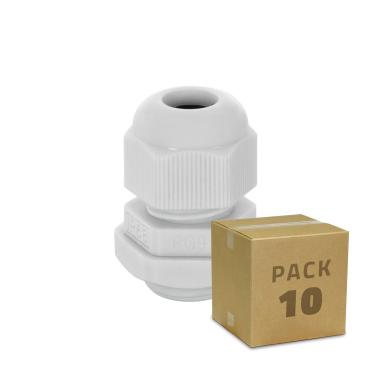 Pack of 10 Units Nylon IP68 Cable Glands Multi-Size
