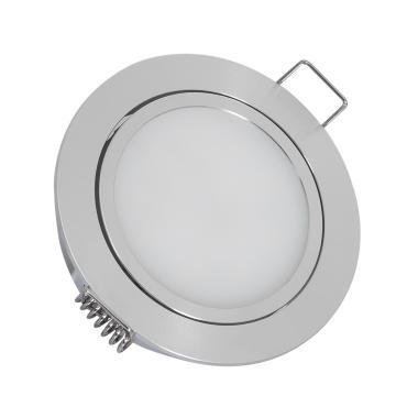 Podhledové Bodové LED Svítidlo 3W 12V DC Výklopné s Rychlosvorkou pro Výřez Ø 67 mm