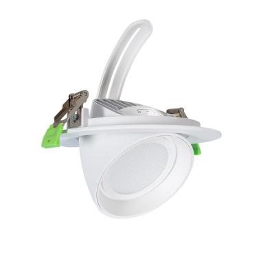 Oczko Downlight Nastawny Okrągły LED 38W OSRAM 120 lm/W Biały LIFUD Anti-Flicker