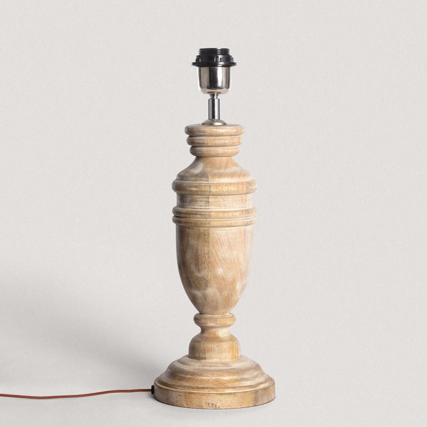 Product of Base for Hausa Wooden Table Lamp ILUZZIA 