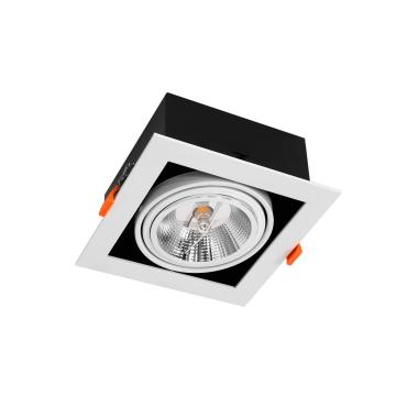 Downlight LED Richtbaar Kardan Vierkant  AR111 Zaagmaat 165x165 mm