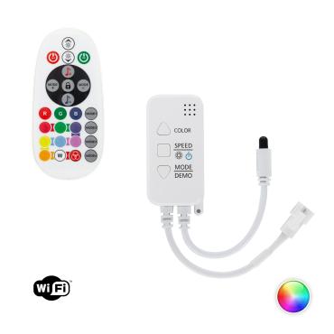 Product Controller Regelaar WiFi LED Strip Digital SPI 5-24V DC RGB met IR afstandsbediening 