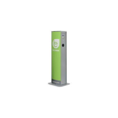 SCAME Electric Car Charger OCPP 7,4kW Single Phase Tower with 2 Outlets 204.CA21B-T2T2A