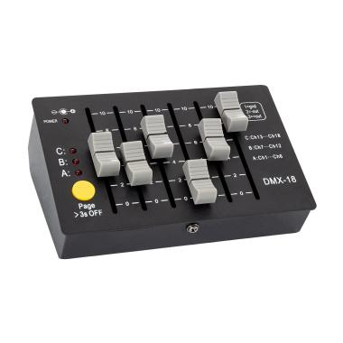 Controller Consolle DMX512 18 Canali Ricaricabile