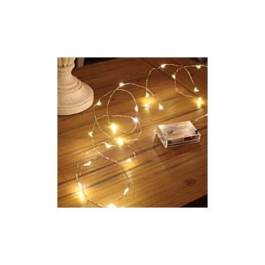 Rose Gold Wire LED Fairy Lights with Battery 5m/10m