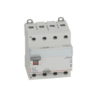 Product of Industrial Differential Switch 4P 300mA 25-63 A 10kA Class AC LEGRAND DX³ 411664