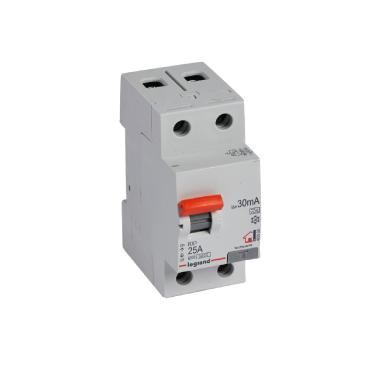 Interrupteur Différentiel Résidentiel 2P-30mA 6kA Class AC 25-40A RX³ LEGRAND 402059