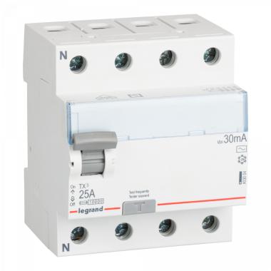 Product Differentieel Schakelaar Industrieel 4P 30mA 25-40A 10kA Clase AC LEGRAND TX³ 403004