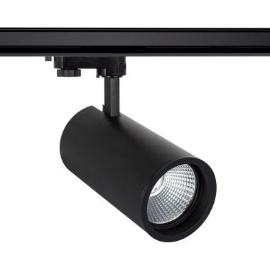 Spot LED New d'Angelo 30W Noir CRI90 LIFUD pour Rail Triphasé (3 Allumages)