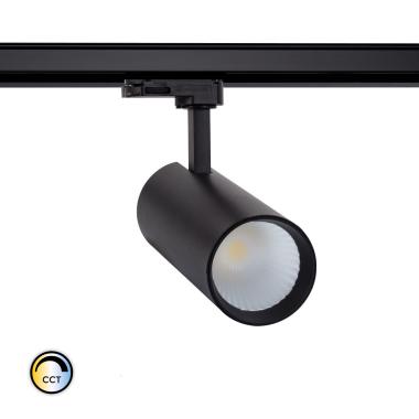 Spot LED New Bertha 30W Noir CCT LIFUD pour Rail Triphasé (3 Allumages)