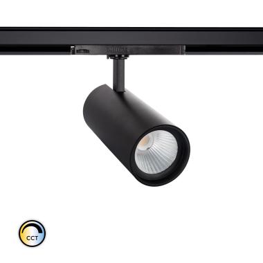 Spotlight New d'Angelo Zwart 40W CCT LIFUD LED voor Driefasige Rail