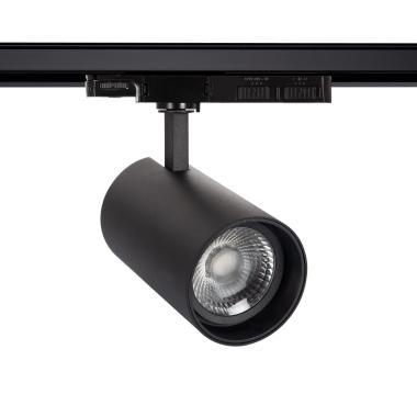 LED-Strahler für 3-Phasenstromschiene CCT 30-35-40W Lumo Schwarz No FlIcker CRI90