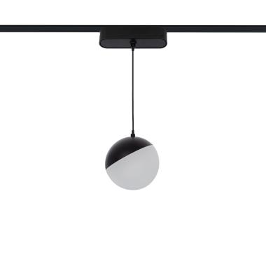 LED-Pendelleuchte für 1-Phasenmagnetschiene 25mm Super Slim 10W 48V CRI90 Schwarz Ø100 mm