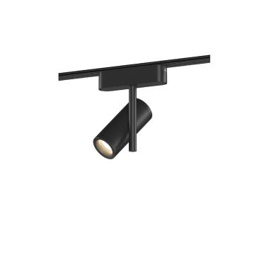 Spot LED Double 8W Cuarzo CRI90 Noir pour Rail Magnétique Monophasé Super Slim 25mm 48V