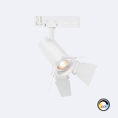 Product of 20W Fasano Cinema No Flicker Dimmable CCT LED Spotlight for Three Circuit Track in White