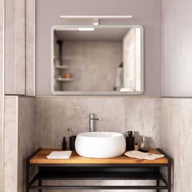 Specchio Bagno con Luce LED e Antiappannamento 80x60 cm Benin