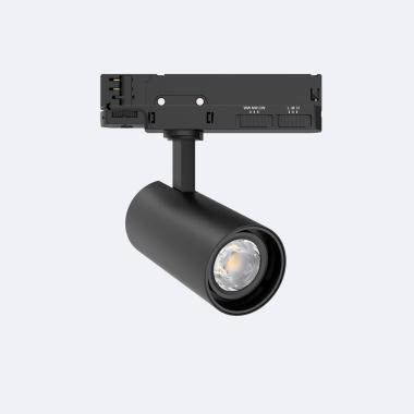 Faretto LED Fasano Nero 20W Regolabile No Flicker per Binario Trifase