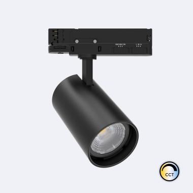 Lištový LED Reflektor Třífázový 40W Fasano CCT Stmívatelný Flicker-Free Černý