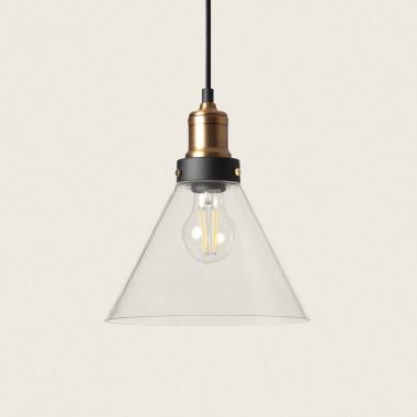 Factory Metal & Glass Pendant Lamp