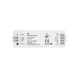 Product Controller Dimmbar LED-Streifen CCT 12/24V DC 2 Kanäle kompatibel mit RF-Fernbedienung