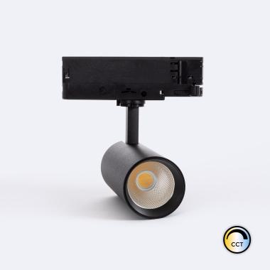 Product van Track Spot LED  3-Fase 20W Carlo No Flicker Black