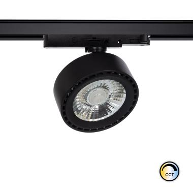 Spot LED New Onuba 30W Noir CRI90 No Flicker UGR16 pour Rail Triphasé (3 Allumages)