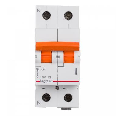 Interruttore Magnetotermico Residenziale 1P+N 6kA 10-40 A Curva C RX³ 419925 LEGRAND