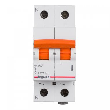 Magnetothermischer Sicherungsschalter für Residenzen 1P+N 10-40A 6kA C-Kurve LEGRAND RX³ 419925