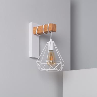 Lampe Murale Métal et Bois Sardo