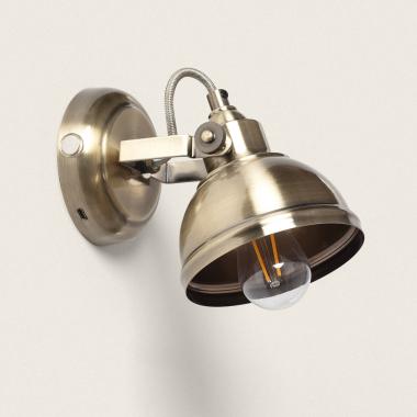 Brass Wall Lamp with USB Rechargeable Battery