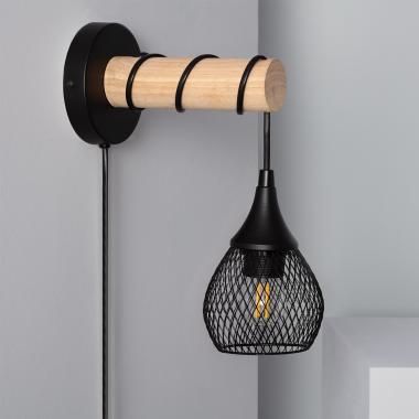 Lampe Murale Bois et Métal Monah