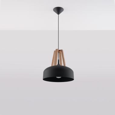 Casco Natural Wooden Pendant Lamp SOLLUX