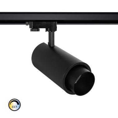 New d'Angelo 40W PHILIPS Xitanium Telescopic CCT CRI90 LED Spotlight for Three Phase Track in Black