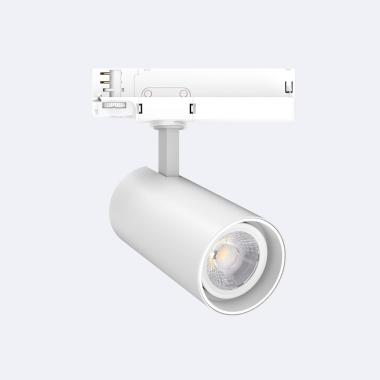 30W Fasano No Flicker DALI Dimmable LED Spotlight for Three Circuit Track in White