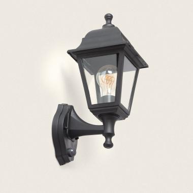Sennen Outdoor Wall Lamp with in Black with PIR Sensor