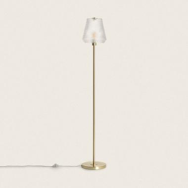 Stiklu Metal & Glass Floor Lamp