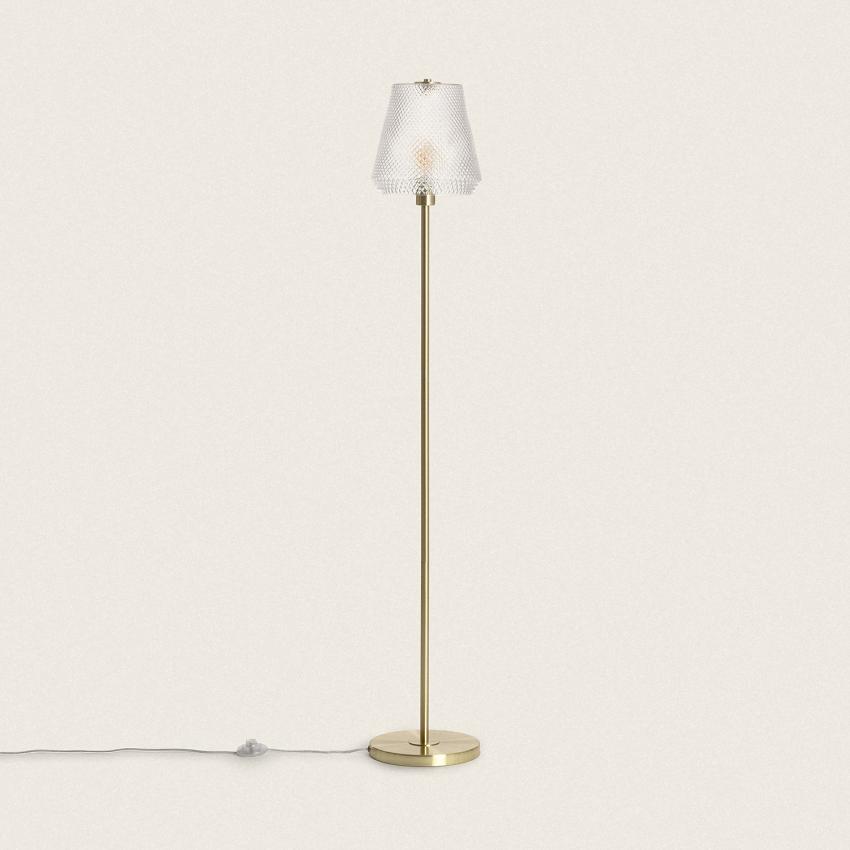 Product van Staande Lamp Metaal en Glas Stiklu 
