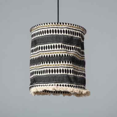 Raramuri Fringed Cotton Pendant Lamp