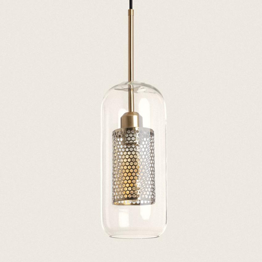 Product of Julieta Lungo Metal & Glass Pendant Lamp